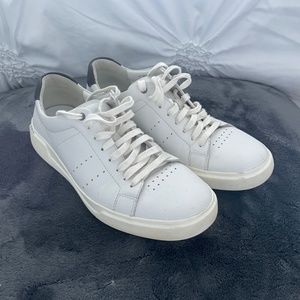 Vince white leather sneakers